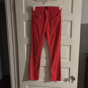 MOTHER Women's Mars Red Skinny Jeans
